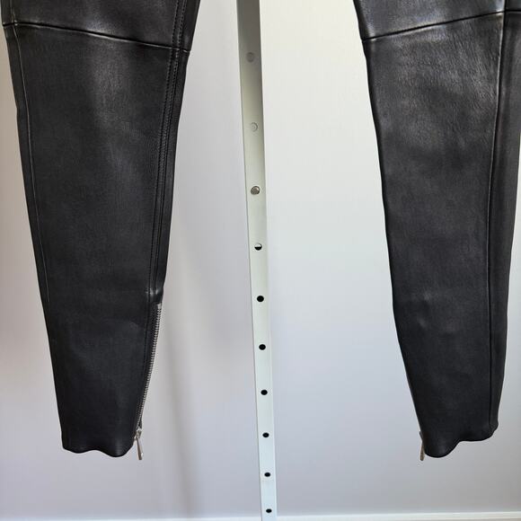 Anine Bing sz 36 or 6 black‎ zipper 100% leather pants NWT - Picture 10 of 10